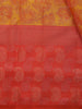 Mustard Yellow Floral Woven Pure Kanchipuram Silk Saree