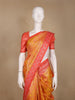 Mustard Yellow Floral Woven Pure Kanchipuram Silk Saree