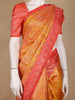 Mustard Yellow Floral Woven Pure Kanchipuram Silk Saree