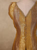 Mustard Yellow Floral Zari Woven Design Banarasi Silk Palazzo Suit with Dupatta