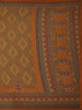 Mustard Yellow Geometric And Floral Printed Georgette Saree