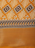 Mustard Yellow Geometric Design Mixed Cotton Saree