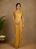Mustard Yellow Geometric Designed Art Silk Saree