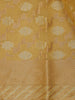 Mustard Yellow Geometric Designed Art Silk Saree