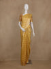 Mustard Yellow Geometric Designed Art Silk Saree