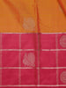 Mustard Yellow Geometric Designed Silk Saree - Diadem