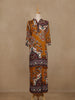 Mustard Yellow Geometric Printed Cotton Palazzo Suit