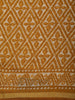 Mustard Yellow Geometric Printed Design Chanderi Cotton Casual Wear Saree