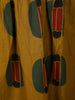 Mustard Yellow Geometric Printed Design Cotton Anarkali Kurti