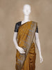 Mustard Yellow Geometric Woven Kota Cotton Saree
