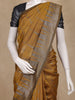 Mustard Yellow Geometric Woven Kota Cotton Saree