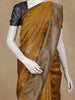 Mustard Yellow Geometric Woven Kota Cotton Saree
