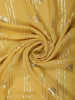 Mustard Yellow Heavy Sequins Embroidered Design Georgette Designer Saree with Lace Border