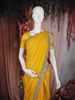 Mustard Yellow Heavy Sequins Embroidered Design Organza Designer Saree