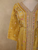 Mustard Yellow Heavy Sequins and Beads Embroidered Design Tissue Silk Mastani Lehenga with Dupatta