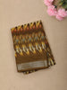Mustard Yellow Ikat Printed Design Crepe Silk Casual Wear Saree