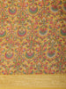 Mustard Yellow Kalamkari Printed Cotton Saree