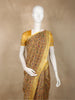 Mustard Yellow Kalamkari Printed Cotton Saree