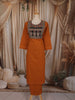 Mustard Yellow Kalamkari Printed Design Cotton Straight Cut Salwar Suit
