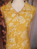 Mustard Yellow Leaf Printed Cotton Co-ord Set