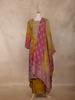Mustard Yellow Motifs Design Georgette Straight Cut Salwar Suit