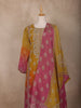 Mustard Yellow Motifs Design Georgette Straight Cut Salwar Suit