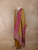 Mustard Yellow Motifs Design Georgette Straight Cut Salwar Suit