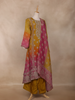 Mustard Yellow Motifs Design Georgette Straight Cut Salwar Suit