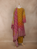 Mustard Yellow Motifs Design Georgette Straight Cut Salwar Suit
