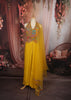 Mustard Yellow Multicolor Beads Embroidered Design Chiffon Haldi Skirt Top Lehenga with Matching Dupatta