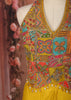 Mustard Yellow Multicolor Beads Embroidered Design Chiffon Haldi Skirt Top Lehenga with Matching Dupatta