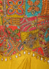 Mustard Yellow Multicolor Beads Embroidered Design Chiffon Haldi Skirt Top Lehenga with Matching Dupatta
