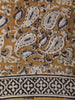 Mustard Yellow Paisley Printed Design Chanderi Cotton Casual Wear Saree