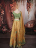 Mustard Yellow Paisley Printed and Stone Embellished Design Raw Silk Bridesmaid Lehenga Choli with Matching Dupatta