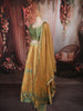Mustard Yellow Paisley Printed and Stone Embellished Design Raw Silk Bridesmaid Lehenga Choli with Matching Dupatta