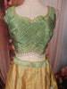 Mustard Yellow Paisley Printed and Stone Embellished Design Raw Silk Bridesmaid Lehenga Choli with Matching Dupatta