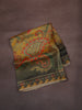 Mustard Yellow Paisley Sequins Embroidered Design Tissue Unstitched Salwar Material with Dupatta