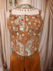 Mustard Yellow Paisley Sequins and Beads Embroidered Design Georgette Palazzo Suit with Matching Choker Dupatta