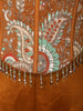 Mustard Yellow Paisley Sequins and Beads Embroidered Design Georgette Palazzo Suit with Matching Choker Dupatta