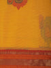 Mustard Yellow Paisley Woven Cotton Saree