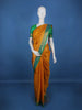 Mustard Yellow Peacock Woven Pure Kanchipuram Silk Saree - Diadem