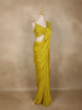 Mustard Yellow Sequins Embellished Design Georgette Ready To Wear Saree with Designer Blouse