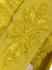 Mustard Yellow Sequins Embellished Design Georgette Ready To Wear Saree with Designer Blouse