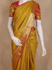 Mustard Yellow Small Butta Woven Kanchipuram Silk Saree