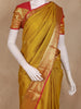 Mustard Yellow Small Butta Woven Kanchipuram Silk Saree