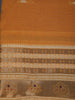 Mustard Yellow Solid Design Fancy Cotton Saree