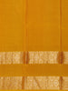 Mustard Yellow Solid Woven Design Kanchipuram Silk Saree
