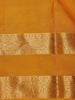 Mustard Yellow Solid Woven Design Kanchipuram Silk Saree