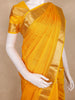 Mustard Yellow Solid Woven Design Kanchipuram Silk Saree