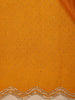 Mustard Yellow Stone Designed Georgette Fancy Saree